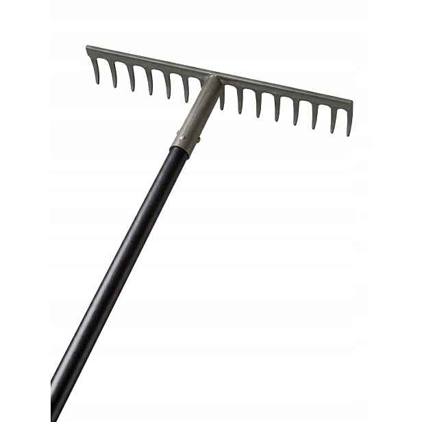 Ocelové hrábě 16zubé s násadou 150 cm