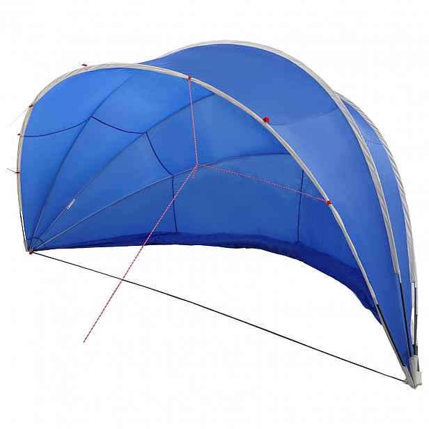 vidaXL Bazénový dóm 546 x 516 x 250 cm 185T polyester s PU vrstvou