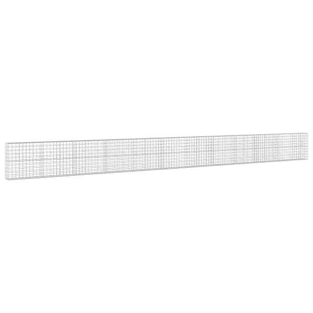 vidaXL Gabion s drátem 3,5 mm a síťkou 10x10 cm 1150x30x100 cm