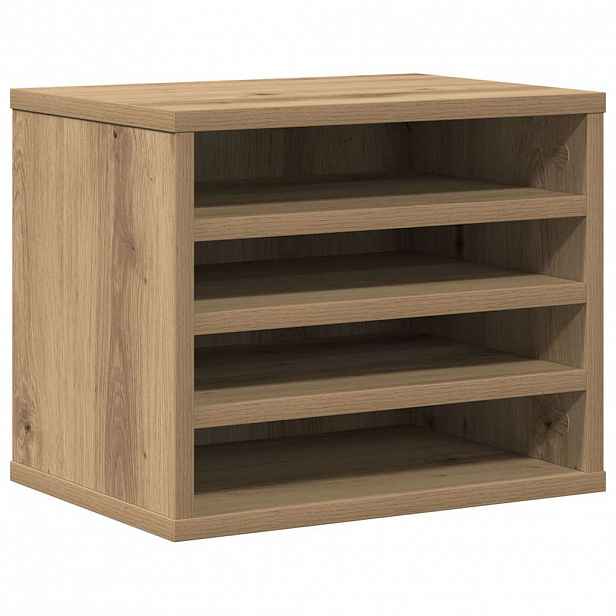 vidaXL Organizér na stůl Artisanový dub 36 x 26 x 29,5 cm