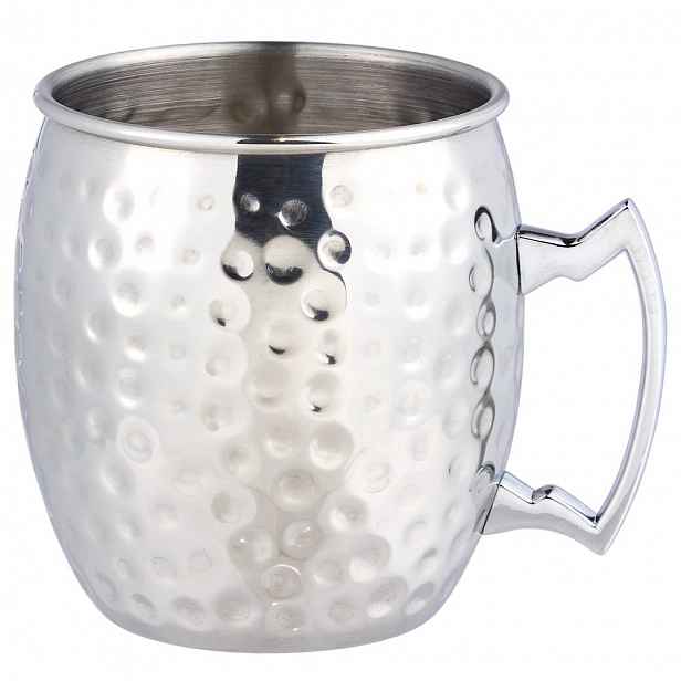 Butlers MOSCOW MULE Hrnek tepaný 470 ml - stříbrná