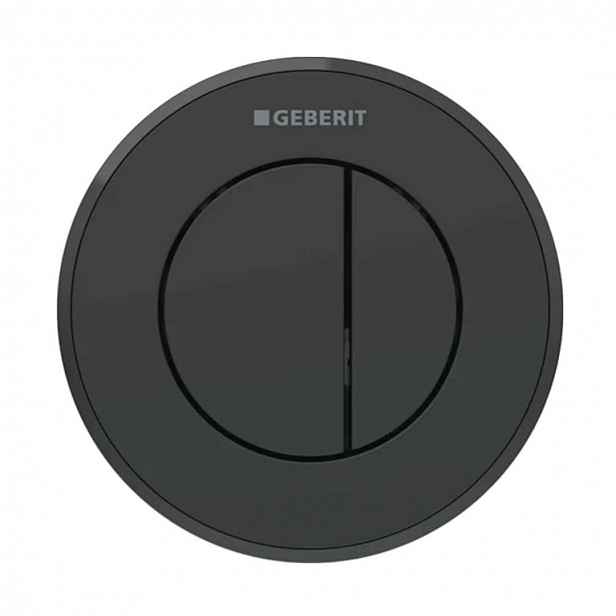 Geberit - Oddálené ovládání splachování typ 10, 2-činné, easy to clean, matná černá 116.055.16.1