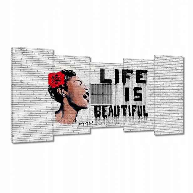 Obrazy 150x80 Banksy Life jsou krásné