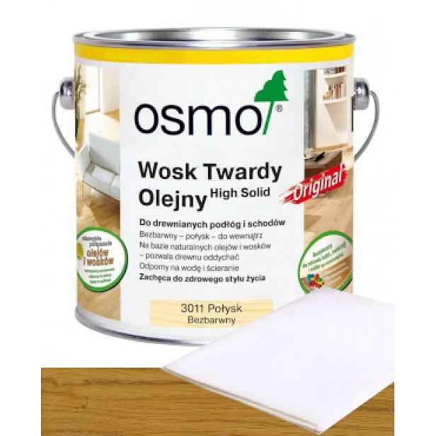 Osmo 3011 Tvrdý vosk olejový 0,75L Lesk
