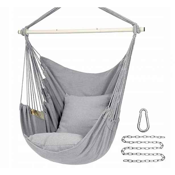 Songmics Závěsné křeslo Zahradní houpačka Houpací síť Boho