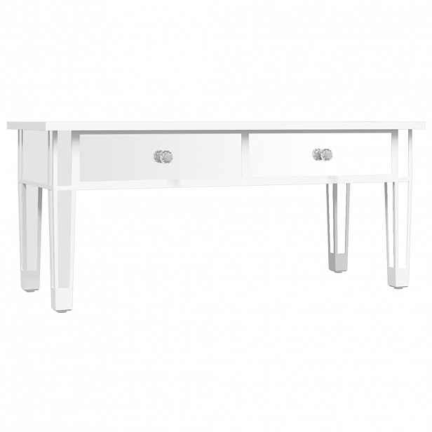 vidaXL Zrcadlový konferenční stolek 106x45x45 cm kompozitní dřevo sklo