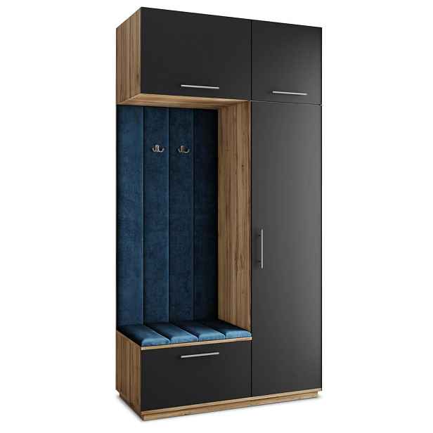 MASSENO MODERNÍ PŘEDSÍŇOVÁ SESTAVA REMA, 120/240/60 cm, dub Wotan