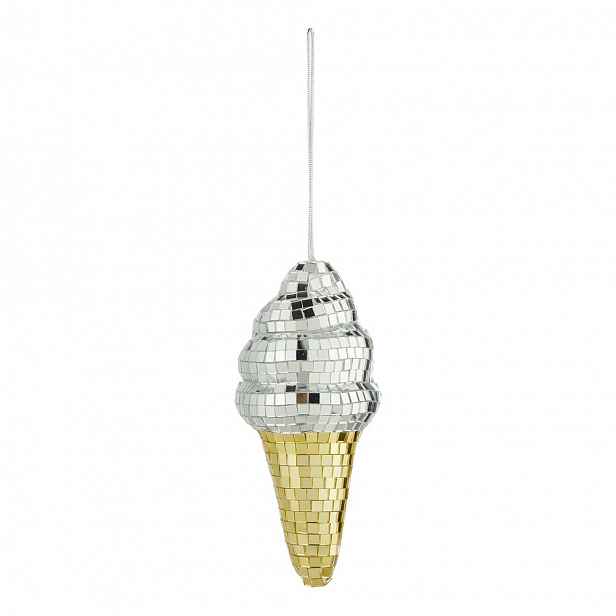 Butlers DISCO Zmrzlina 15 cm - stříbrná/zlatá