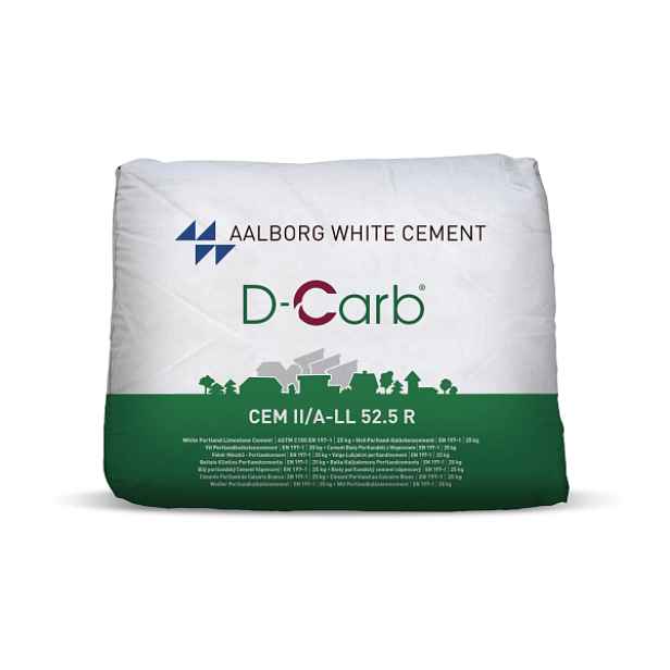 Cement portlandský bílý Aalborg white D-Carb CEM II/A-LL 52,5 R 25 kg