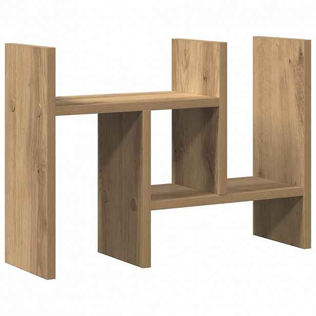 vidaXL Organizér na stůl Dub artisan 34,5 x 15,5 x 35,5 cm