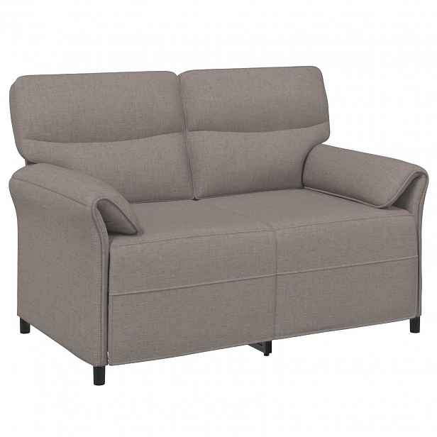 vidaXL Sofa pro dvě osoby Taupe 138 x 83 x 95 cm