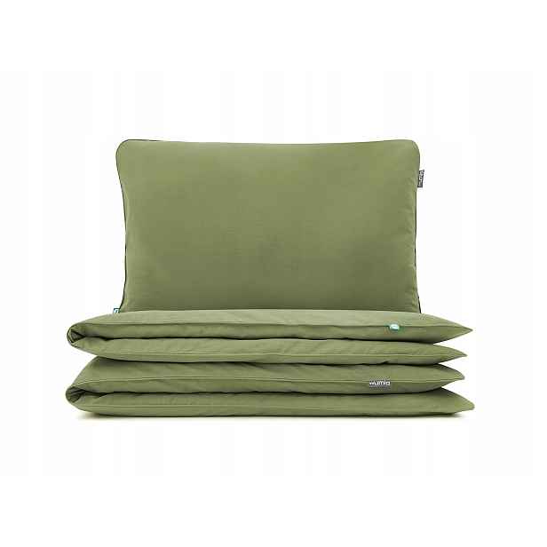 Povlečení Basic Khaki 200 x 200 cm 2 x 60 x 50 cm Mumla