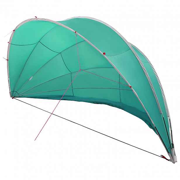 vidaXL Bazénový dóm 592 x 590 x 275 cm 185T polyester s PU vrstvou