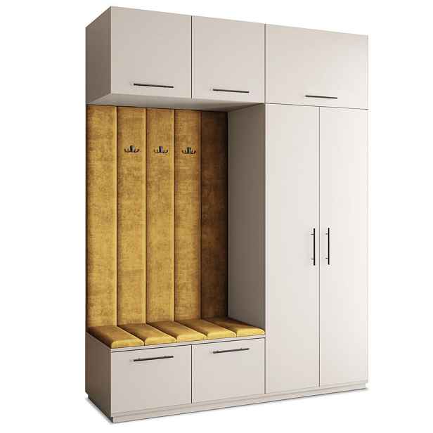 MASSENO MODERNÍ PŘEDSÍŇOVÁ SESTAVA REMA, 180/240/60 cm, kašmírová