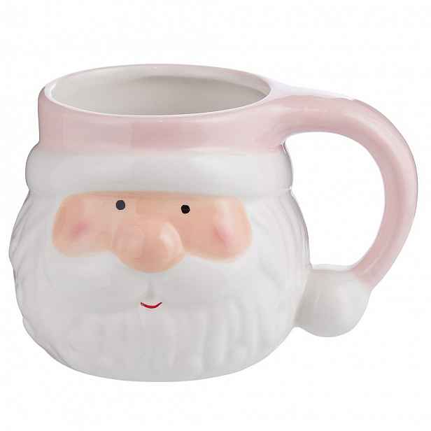 Butlers SANTA Hrnek 400 ml - růžová