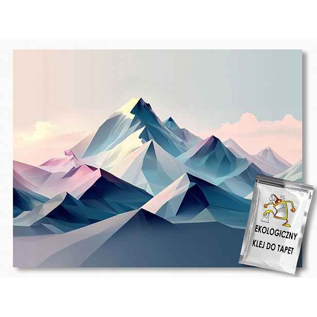 Fototapeta Flizelina Grafika Low Poly Geometrie Krajina Hory 416x254 130g