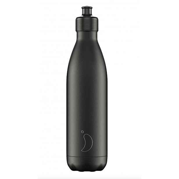 Termoláhev Chilly's Bottles - černá - sportovní 750ml, edice Original