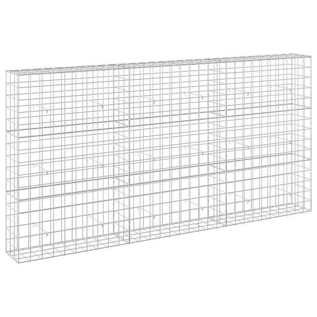 vidaXL Gabion s drátem 3,5 mm a síťkou 10x10 cm 300x30x150 cm