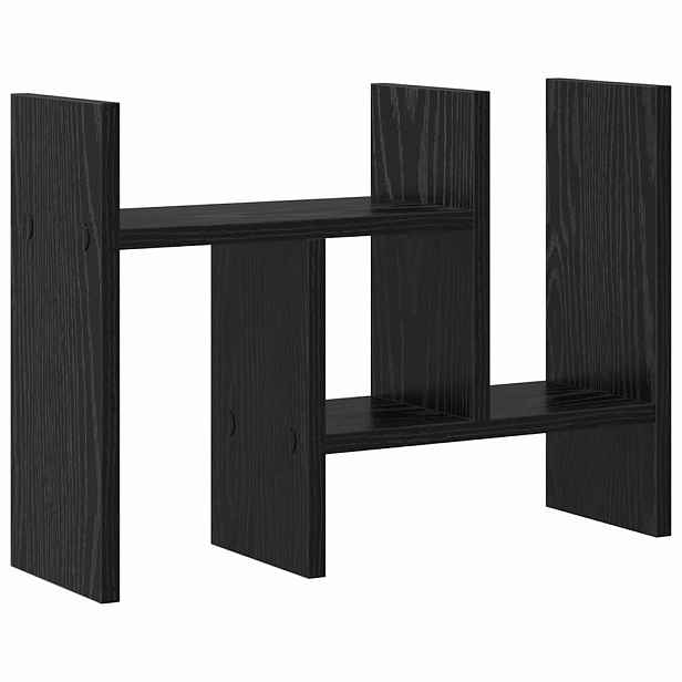 vidaXL Organizér na stůl Černý dub 34,5 x 15,5 x 35,5 cm
