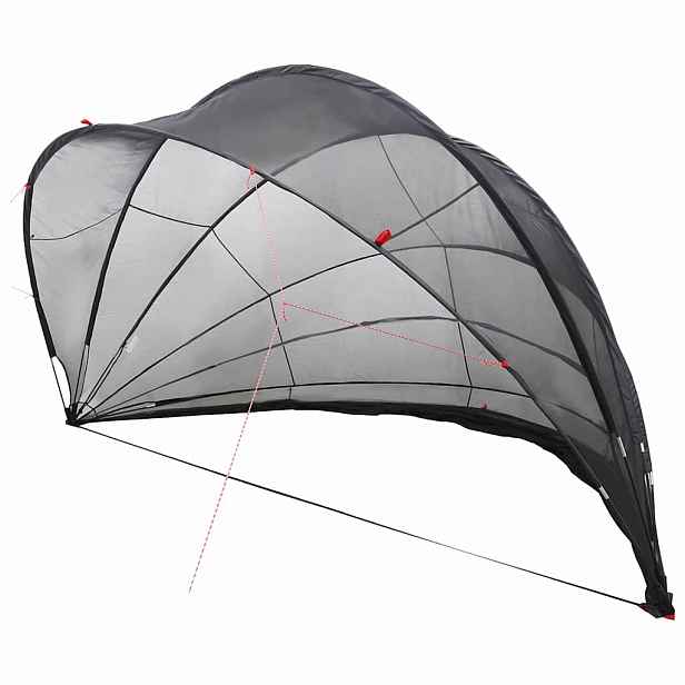 vidaXL Bazénový dóm 592 x 590 x 275 cm 185T polyester s PU vrstvou