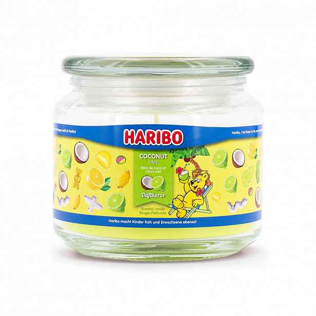 SVÍČKA Barevná vonná sklo 300 g Coconut Lime