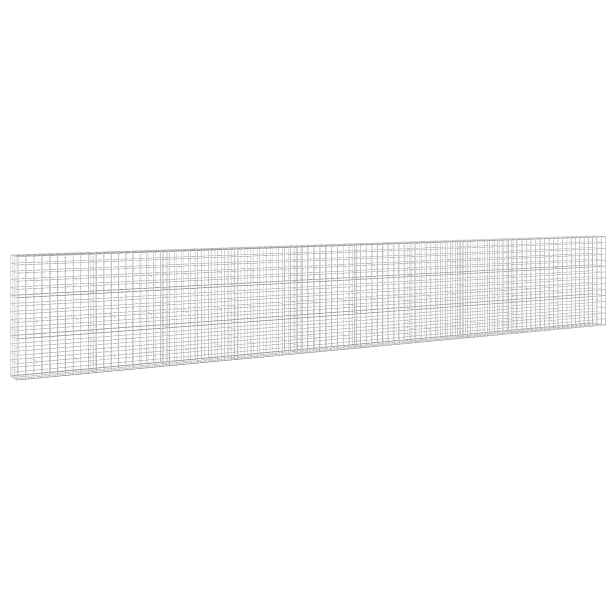 vidaXL Gabion s drátem 3,5 mm a síťkou 10x10 cm 1000x30x150 cm