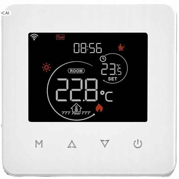 WiFi pokojový termostat pro podlahové vytápění programovatelný 16 A 230 V