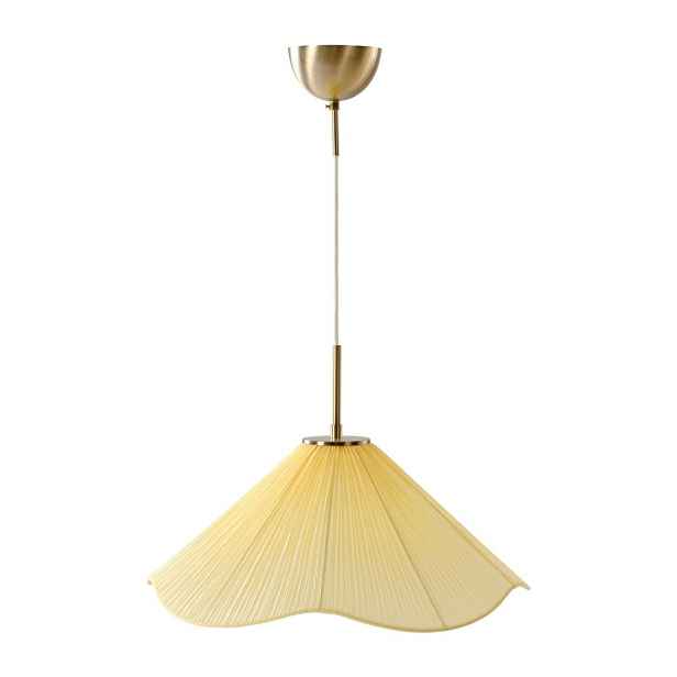 Žluté látkové závěsné svítidlo ø 50 cm Lunaria – Jotex