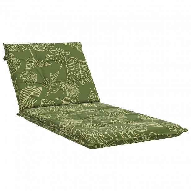vidaXL Polštář na lehátko GEMERT 100% polyester Listový design
