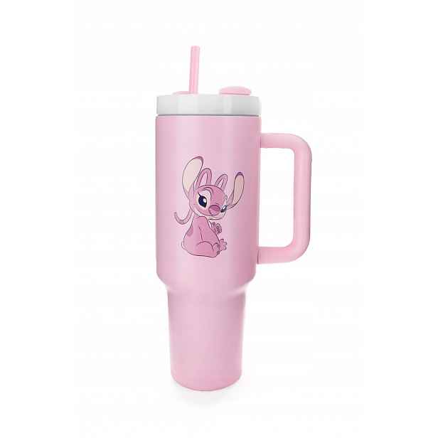 Angel Lilo a Stitch cestovní hrnek s brčkem Disney (1180 ml)