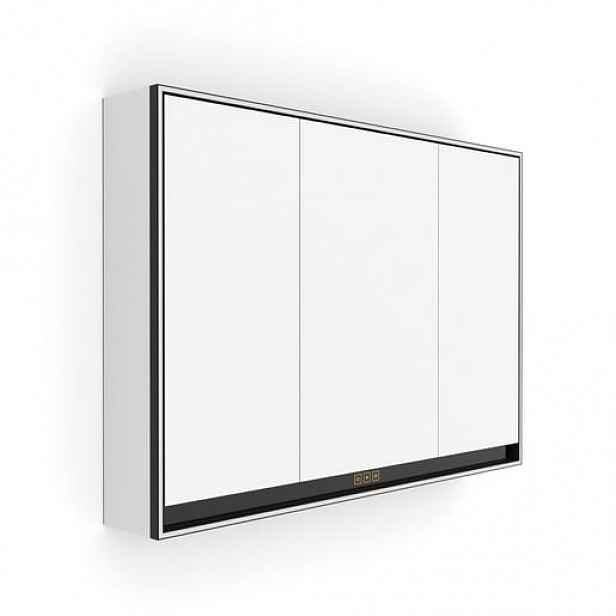 Nimco GA 1 zrcadlová skříňka s osvětlením 99,5x70 cm sklo černá GAC10004VX90
