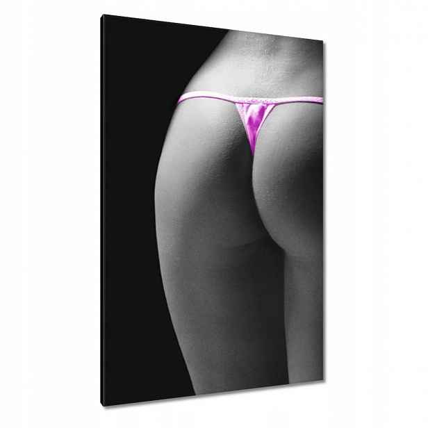 Obrazy 80x120 Růžové tanga