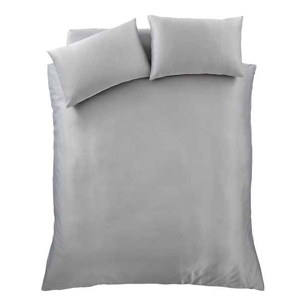 Šedé povlečení na dvoulůžko 200x200 cm Silky Soft - Catherine Lansfield