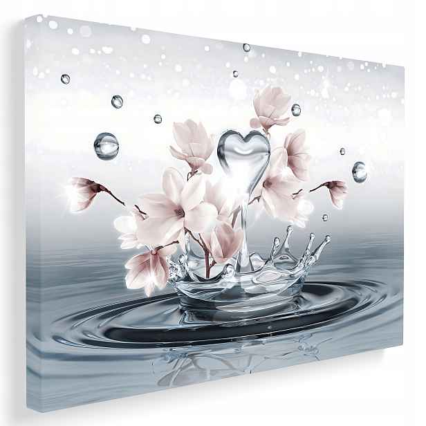 Obraz Květiny 3D Na Plátně Premium Do Ložnice Obývacího Pokoje Moderní 80x60 cm