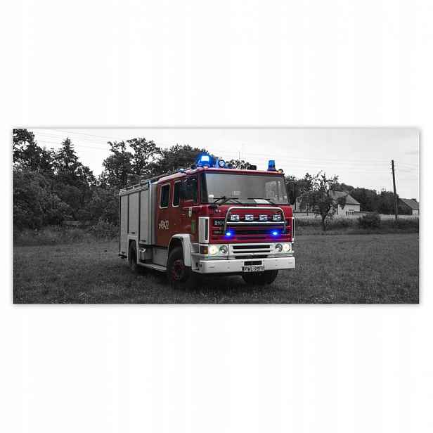 Fototapety 211x91 Hasičský vůz