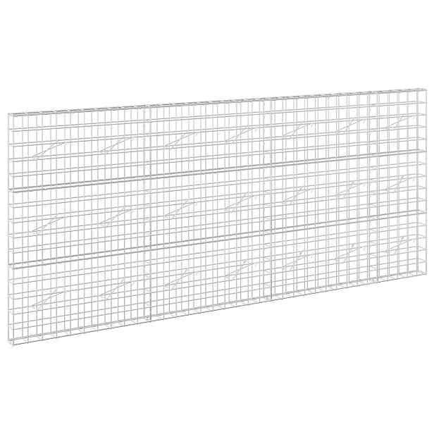 vidaXL Gabion s drátem 3,5 mm a síťkou 10x10 cm 350x10x150 cm