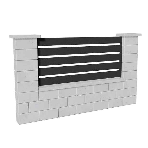 Výplň plotová DEKMETAL TAVOLA 2N09A jet black