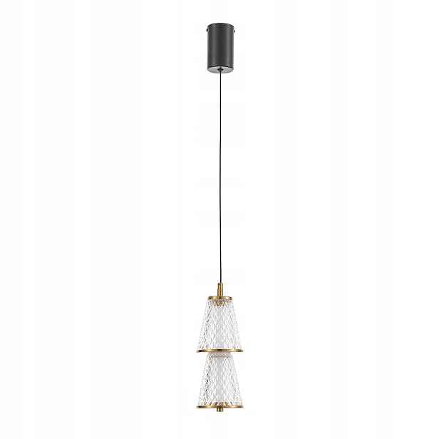 Závěsná lampa Milagro Sansa ML1820 5W Led 4000K Černá Zlatá Mosaz Nad St