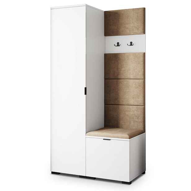 MASSENO MODERNÍ PŘEDSÍŇOVÁ SESTAVA LORI, 95/181/51 cm, bílá