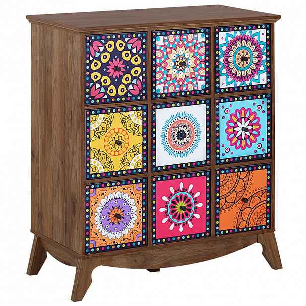 Beliani SIDEBOARD Tmavší Odstín dřeva Kuma