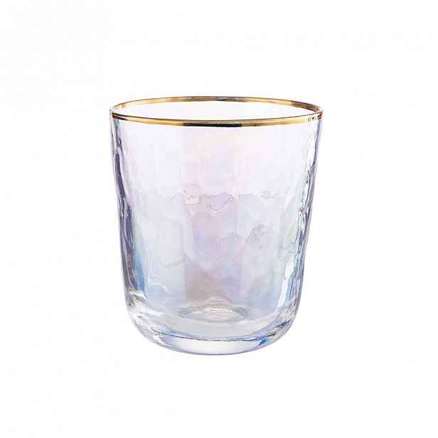 Butlers SMERALDA Sklenice se zlatým okrajem 280 ml