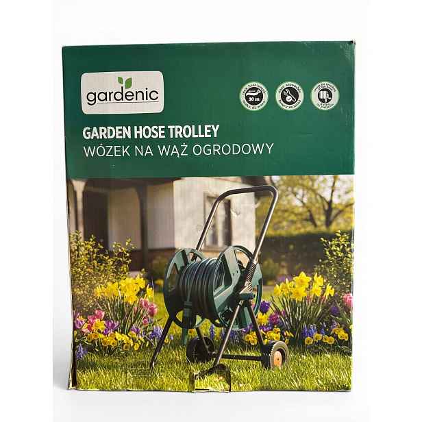 Gardenic Zahradní vozík na hadice s navíječem do 30 m 537