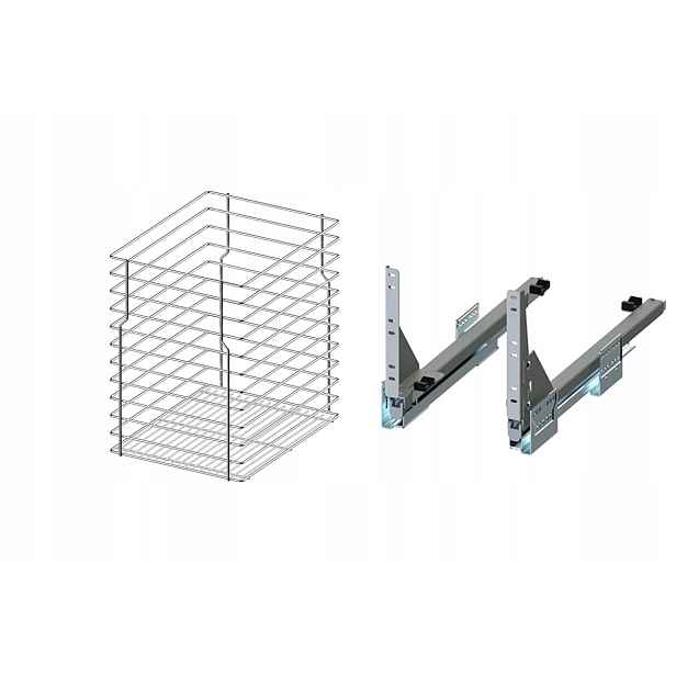 Koš do spodní skříňky Cargo 30 cm 300 Chrom 1p push tip-on Rejs plný výsuv