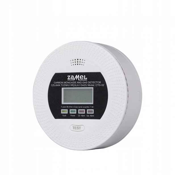 2v1 Detektor Oxidu Uhelnatého a plynu Lpg 230V 90 dB Testováno V Pol CTG-02