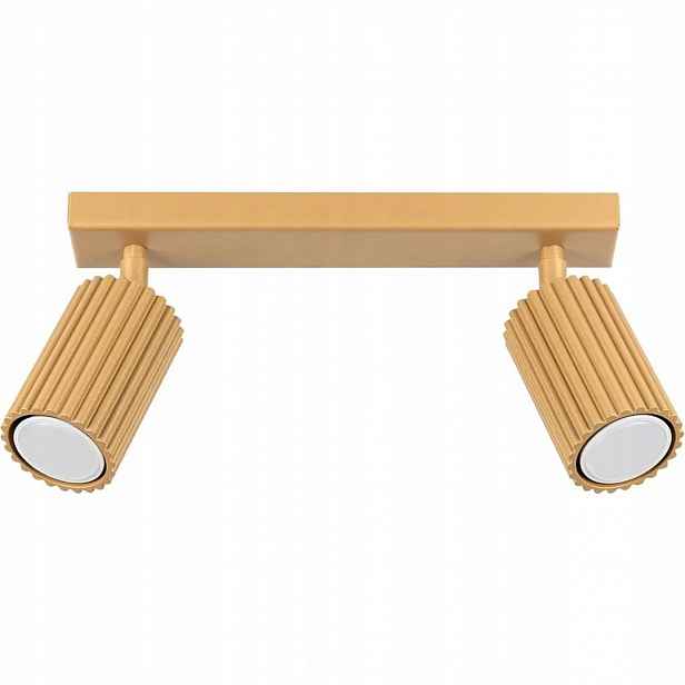 Moderní stropní svítidlo Nice Lamps Gleam 2 zlatá hliníková nástěnná lampa