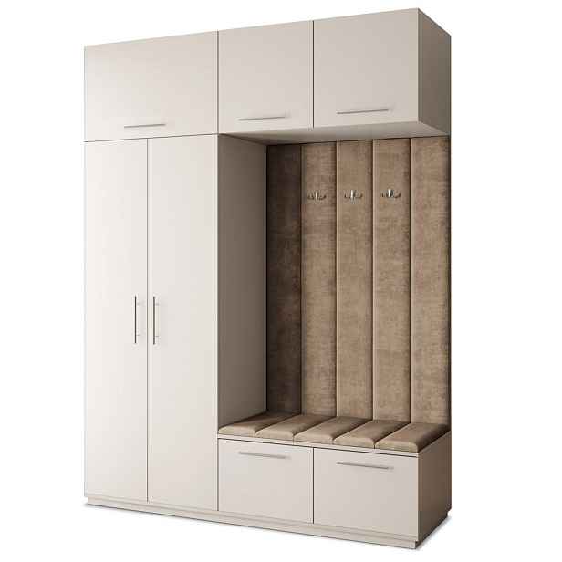 MASSENO MODERNÍ PŘEDSÍŇOVÁ SESTAVA REMA, 180/240/60 cm, kašmírová