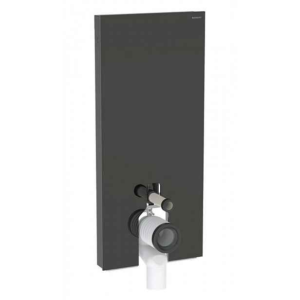 Geberit Monolith Plus - Sanitární modul pro stojící WC, 114 cm, spodní přívod vody, sklo/černá 131.233.SJ.7