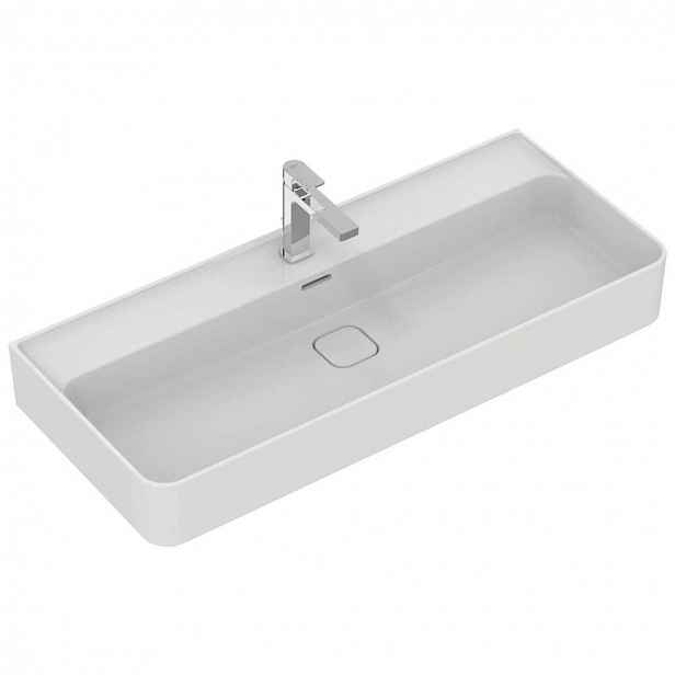 Ideal Standard Strada II - Umyvadlo 100x43 cm, s přepadem, s otvorem pro baterii, s Ideal Plus, bílá T3002MA