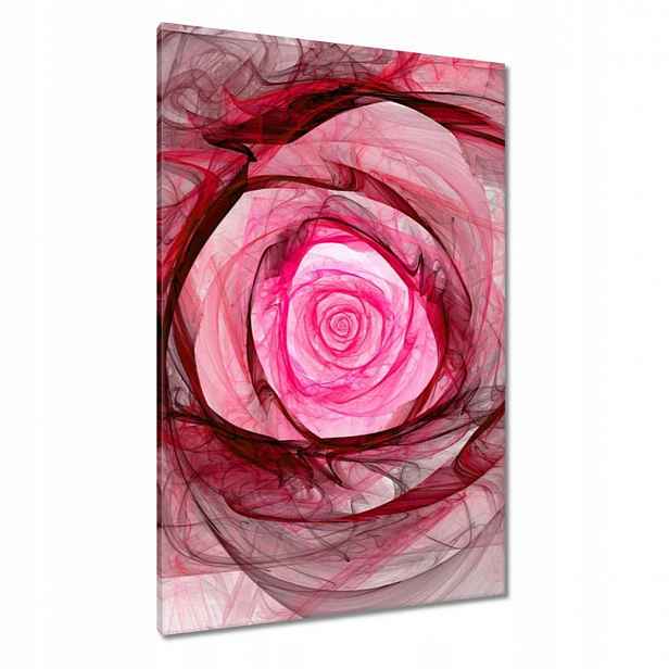 Obrazy 80x120 Růžová fraktální růže