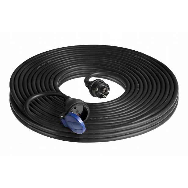 Prodlužovací Kabel Orno 30 m 1 ks zásuvek, černý